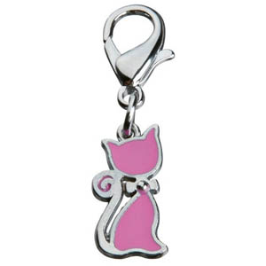 Pendant Cat With Bow Pink