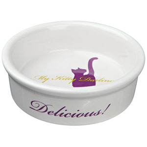 My Kitty Darling Ceramic Bowl - White