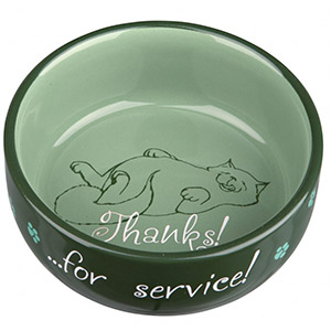 Keramik Bowl Thanks ...for service! - Grn