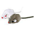Two Fur Plush Mice